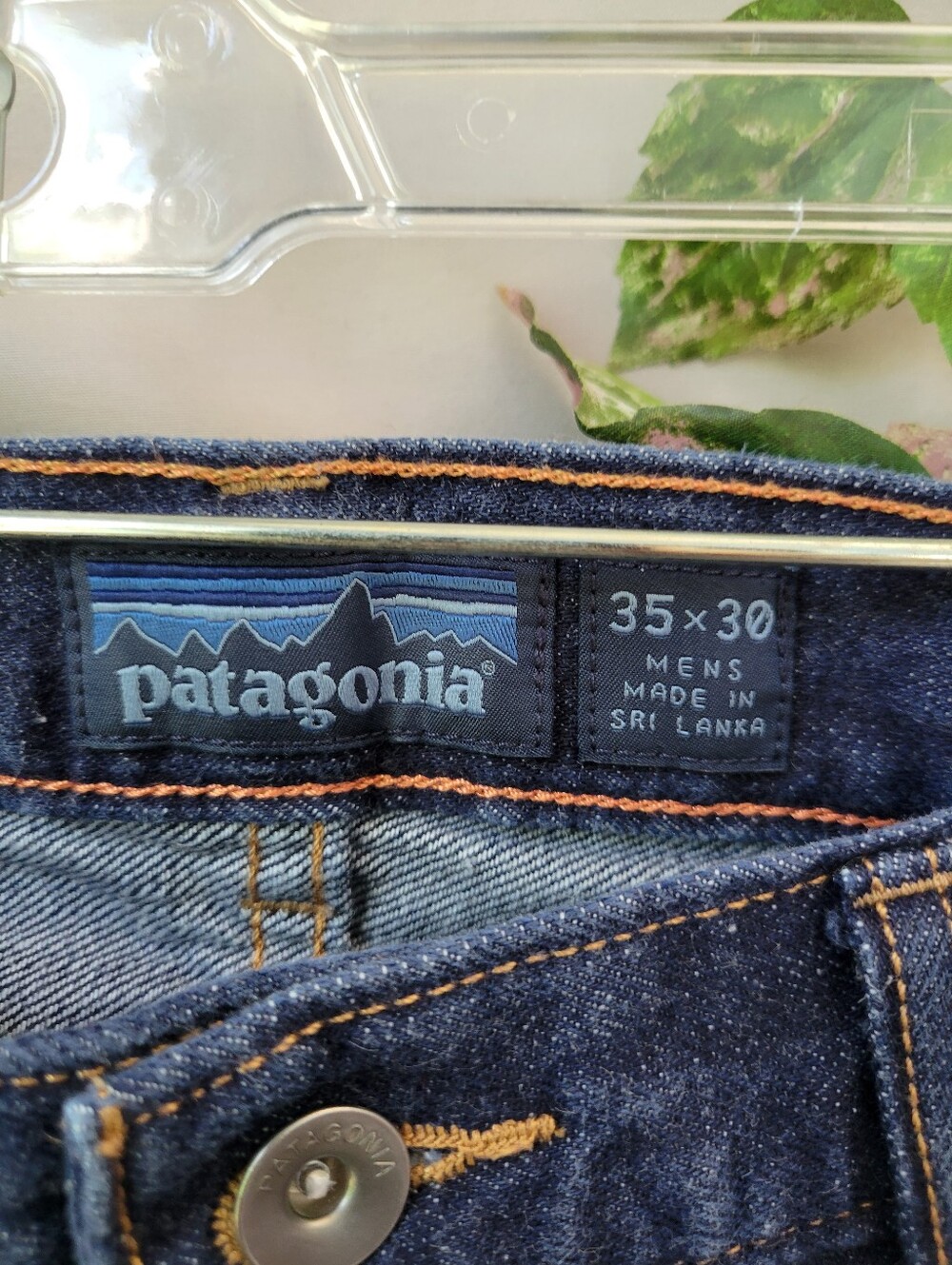 Patagonia Straight Fit Denim Jeans Blue 35x 30 - Picture 9 of 12